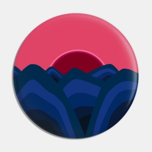 Mountain Range Pin