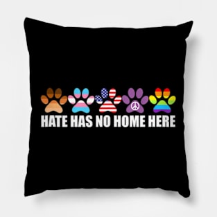Has No Home Here LGBT-Q Trans Gay Pride US Flag Dog Pillow