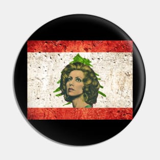 Lebanon flag fairuz Pin