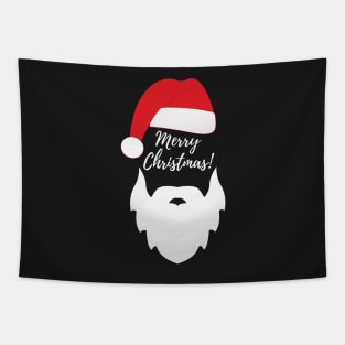 Funny Santa Beard Costume - White Fake Beard Christmas - Santa Claus Beard Costume - Merry Christmas Everyone Santa Tapestry