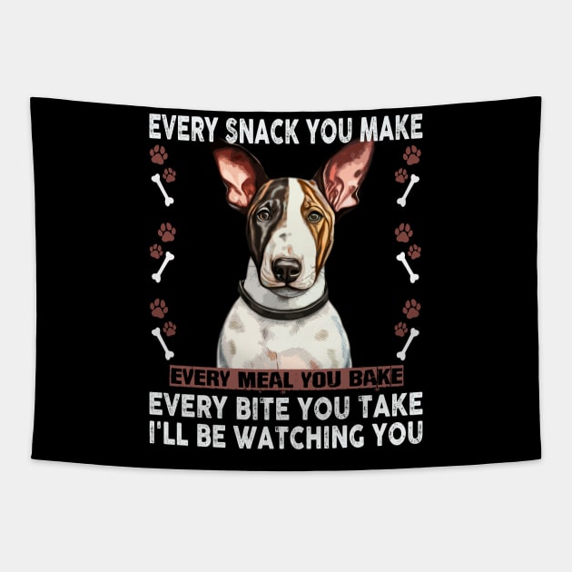 Bully Breed Love Fashionable Tee Showcasing Affection for Bull Terriers Tapestry by Kleurplaten kind