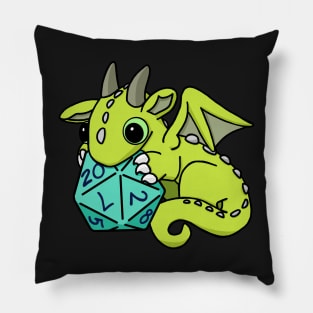 Green Dice Goblin Dragon Baby Pillow