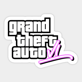 GTA6 grand theft auto VI sticker A5 size 5.8 x 8.3 inches MAFIA