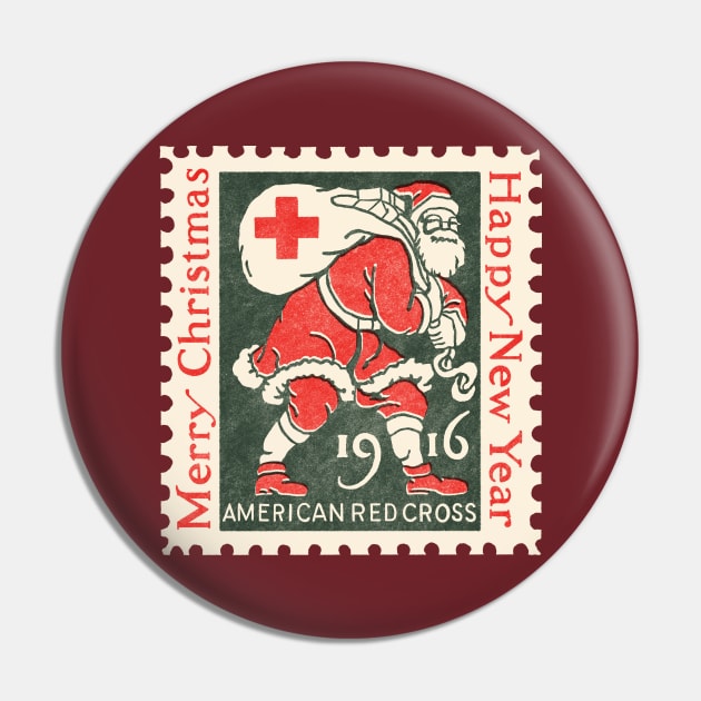 Christmas Stamp 1916 Pin by ThirteenthFloor