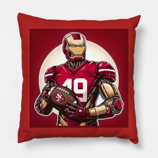 The Iron 49er mashup fan art Pillow