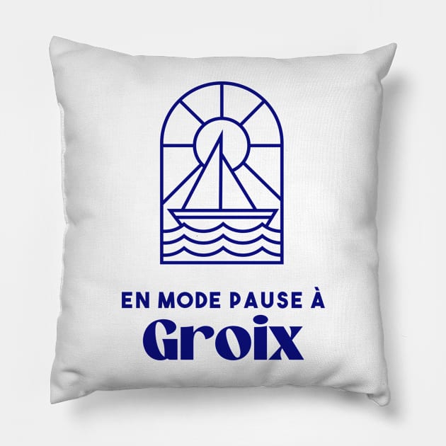 Ile de Groix in break mode - Brittany Morbihan 56 Sea Holidays Beach Pillow by Tanguy44