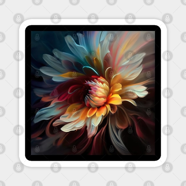 Floral Artwork Designs Magnet by Flowers Art by PhotoCreationXP