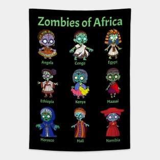 Zombies of Africa Tapestry