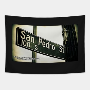 San Pedro Street, Los Angeles, California by Mistah Wilson Tapestry