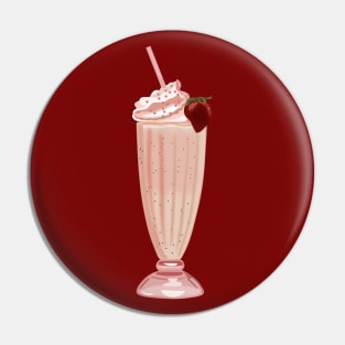 Strawberry milkshake Pin