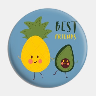 Best friends pineapple and avocado Pin