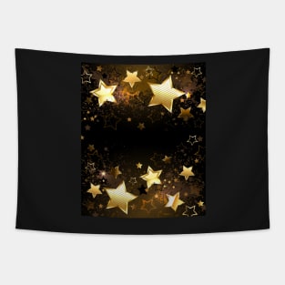 Background with golden stars Tapestry