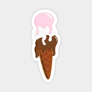 Neopolitan Ice Cream Magnet