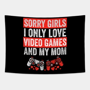 Boys Valentines Day Design for Kids Video Games Funny Gamer Tapestry