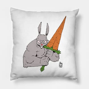 Bunny warrior Pillow