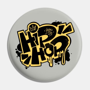 Street Hiphop Design with Graffiti Style Pin