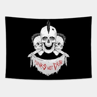 3 Skull Iconic Tapestry