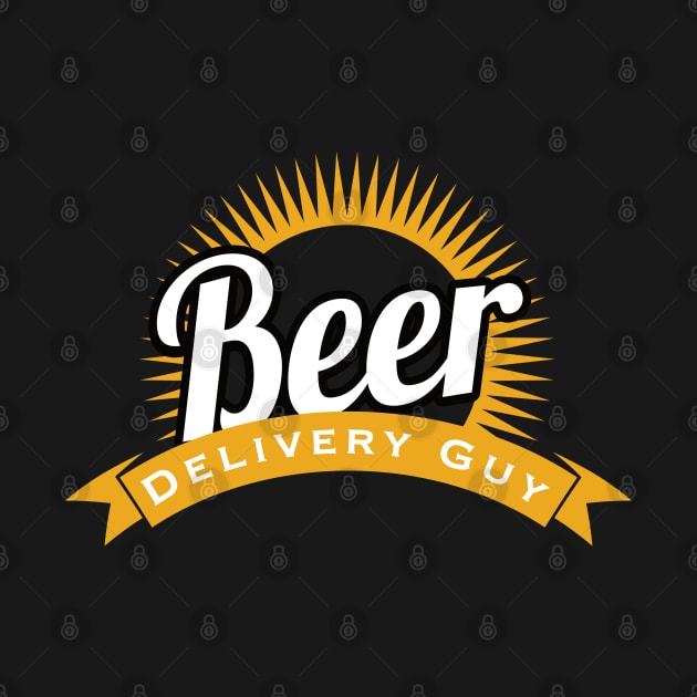 Beer Delivery Guy Funny Logo by markz66