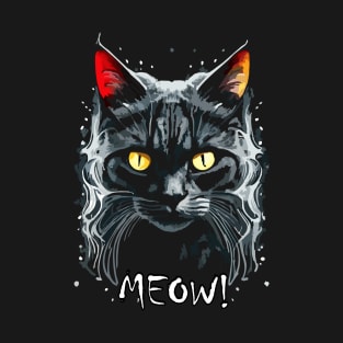 Cat Meow! Tees, hoodies, sweatshirt for keen of food fun wear. T-Shirt