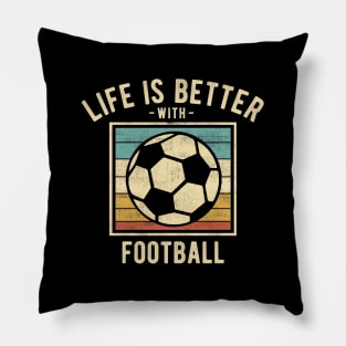 Football Sayings -  Retro Funny Football Lovers Gift Pillow
