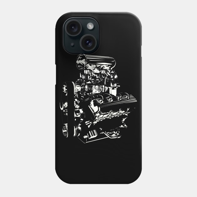 Hemi In white Phone Case by GrizzlyVisionStudio