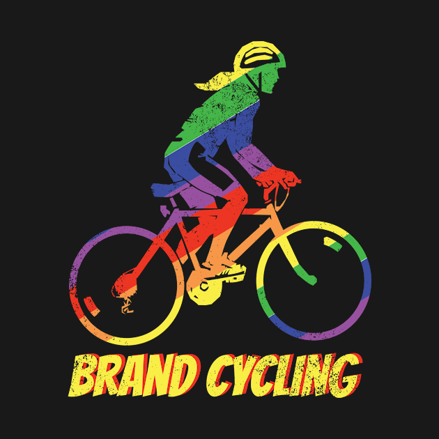 Cycling Woman T-shirt by With Own Style