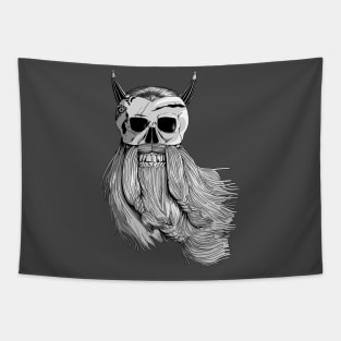 Bearded Skull 2 Tapestry