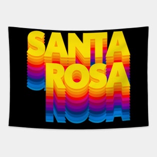 Santa Rosa, CA \/\/\ Retro Typography Design Tapestry