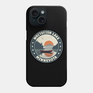 Whitefish Lake Minnesota Sunset Phone Case