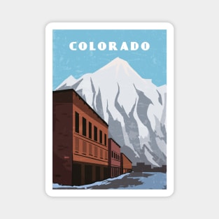 Colorado, USA.Retro travel poster Magnet