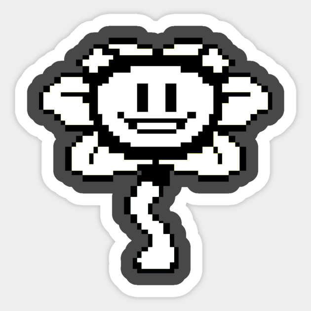 Undertale Flowey Good And Evil Undertale Sticker Teepublic Undertale Flowey Good And Evil Undertale Sticker Teepublic