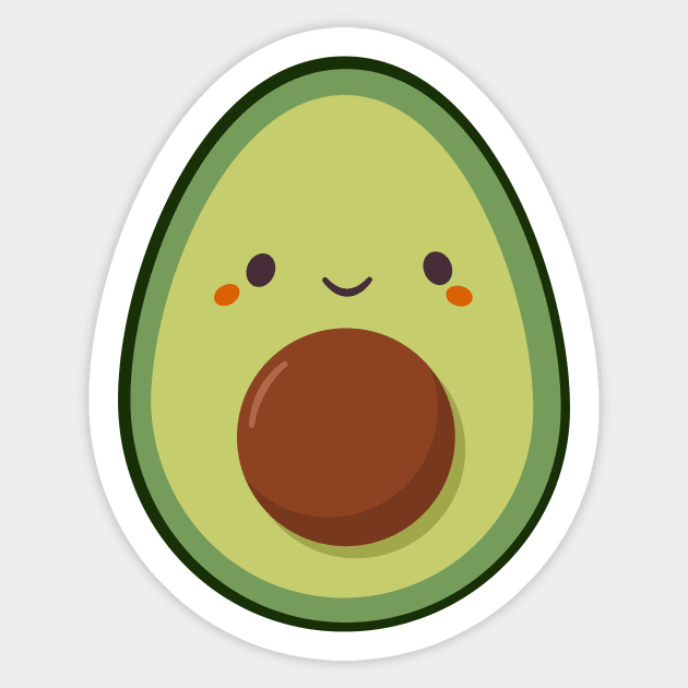 Avocado Cutie Kawaii Sticker