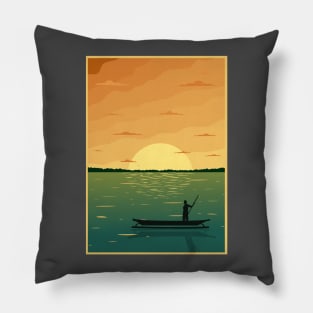The Sunset hunter Pillow