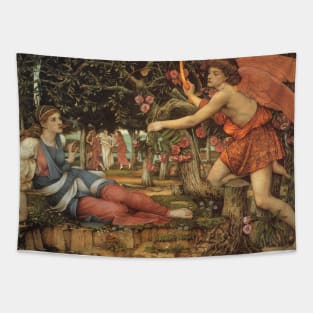 Love and the Maiden by John Stanhope Tapestry
