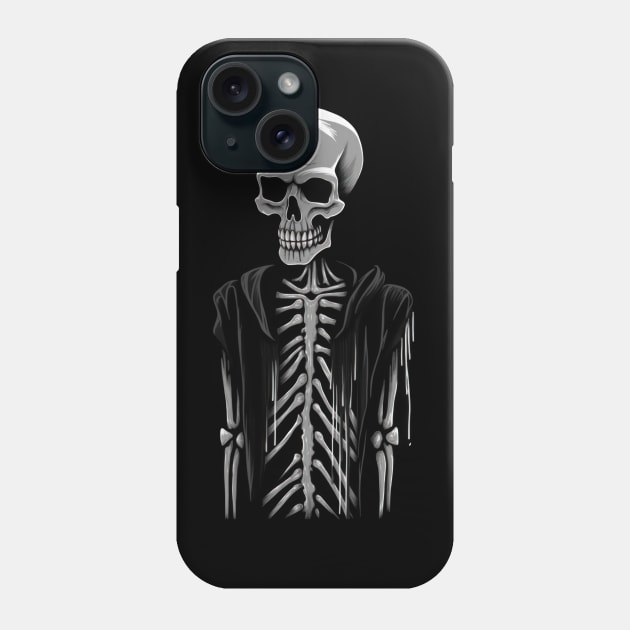 Rockin' it old school with this retro skull illustration Phone Case by Pixel Poetry