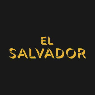 El Salvador plain text Salvadorian Merch, Cipote, Pupusas T-Shirt