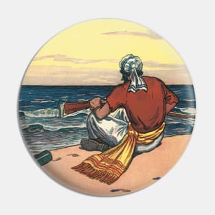 Pirate Marooned on a Deserted Island Pin