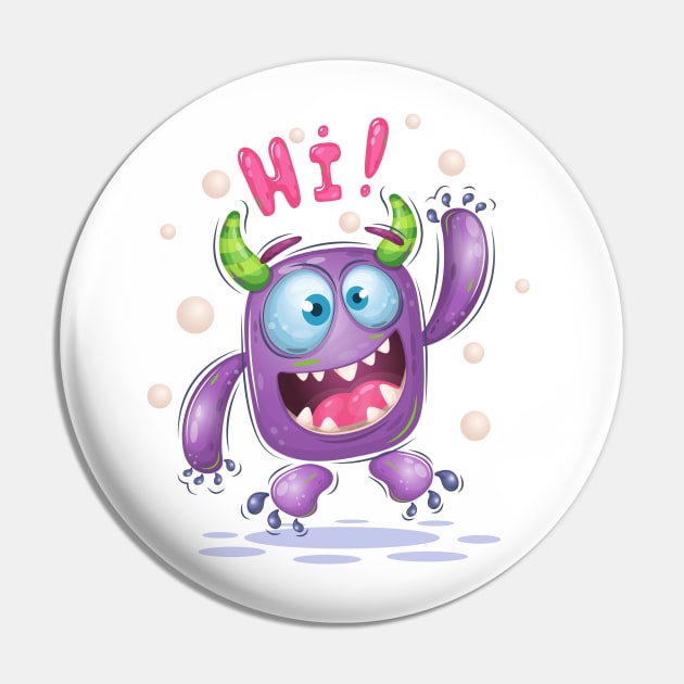 Cheerful cartoon monster. Pin by AndreKENO