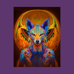 Coyote The Trickster (1) - Trippy Psychedelic Canis T-Shirt