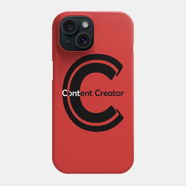 Content Creator - 02 Phone Case by SanTees