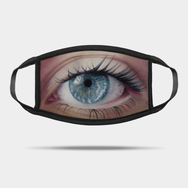 Eye See You Oil Painting Hyper Realism Artist Mask Teepublic