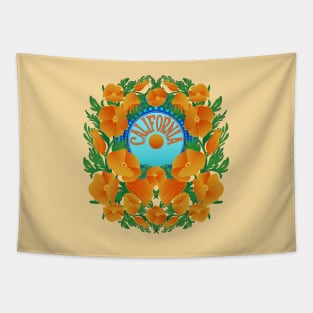 California Poppy Superbloom Tapestry