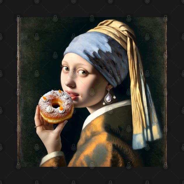 Pearl Earring Paczki Day Treat by Edd Paint Something