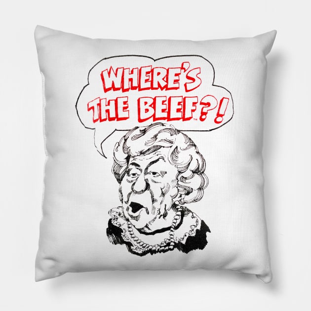 Where's The Beef?! Pillow by Pop Fan Shop