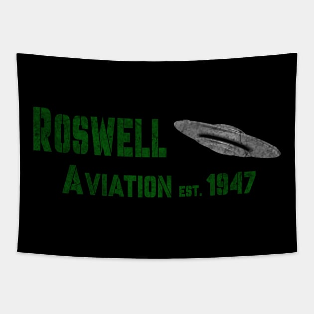 Roswell Aviation Tapestry by ysmnlettering