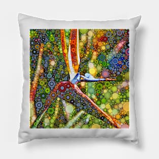 Dotty Bird of Paradise Pillow