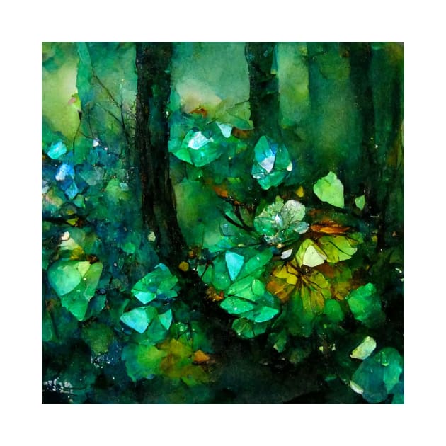 Emerald Crystal May Birthstone by Moon Art