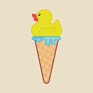 Yellow duck-ish delicious Ice Cream T-Shirt