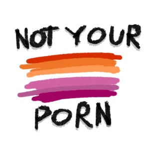 Not your porn lesbian flag T-Shirt