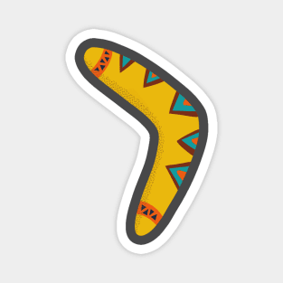 Yellow Boomerang Magnet